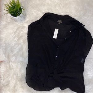new with tags Francesca’s black shirt